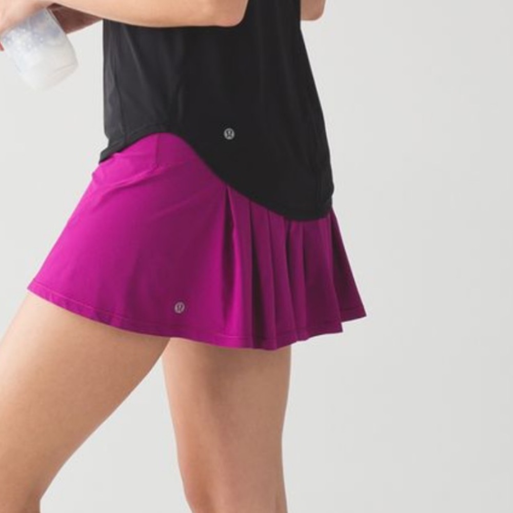 ❤️LULULEMON CIRCUIT BREAKER SKIRT/SKORT*TALL-DEEP FUSCHIA-8❤️